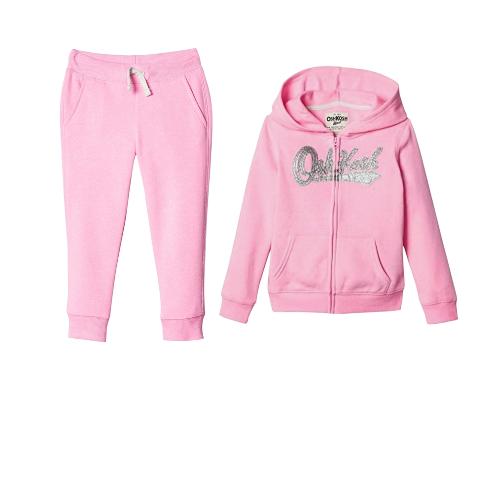 Pink OshKosh Hoodie and Sweatpants Set